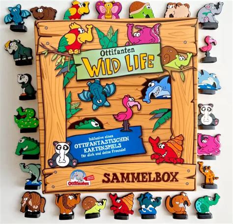 Edeka Ottifanten Wild Life Komplett Set Alle Sammelfiguren