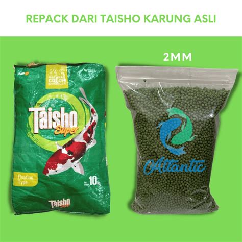 Jual Taisho Super Hijau Spirulina 2mm 1kg Pakan Pelet Ikan Hias Koi 1