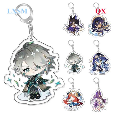 Qx Cute Genshin Impact Game Character Acrylic Keychain Sayu Yoimiya