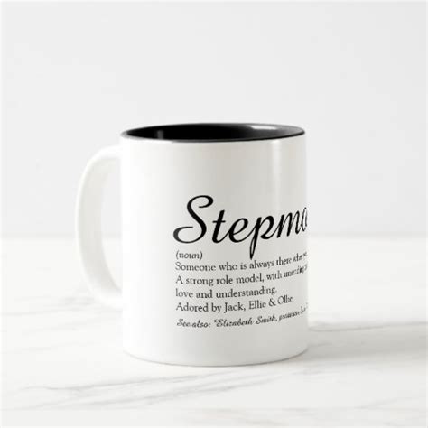 Script Best Ever Stepmom Stepmother Definition Two Tone Coffee Mug