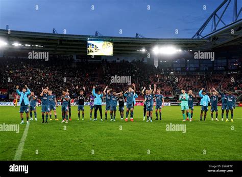 Alkmaar - Players of Feyenoord celebrate the win during the match ...