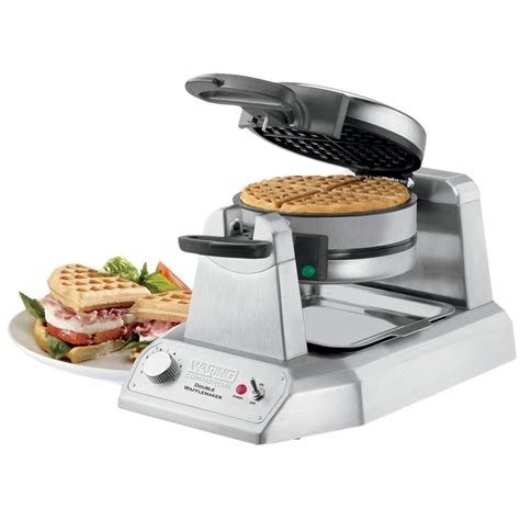 Waring Wwd200 Non Stick Double Waffle Maker 120v