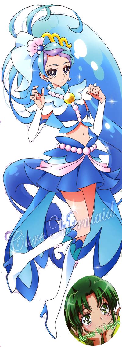 Go Princess Precure Cure Mermaid Render By Kagura By Kagura169 On Deviantart