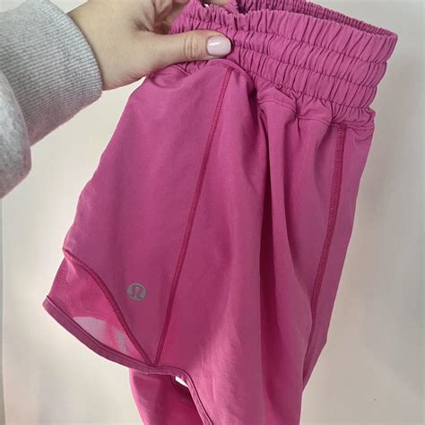 Lululemon Sonic Pink Hotty Hot Shorts Depop