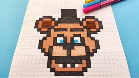 Tuto Pixel Art Comment Dessiner Freddy Fnaf En Pixel Youtube | The Best ...