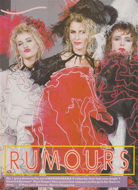 Top Of The Pop Culture 80s Bananarama Number One Magazine 1987