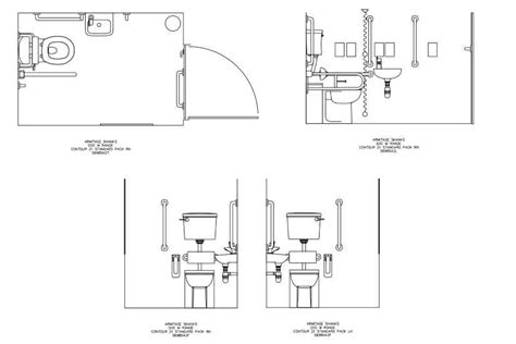 Bloques Autocad Gratis Sanitarios Inodoro Adaptado A Personas Con Hot