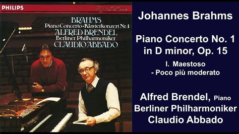 Johannes Brahms Piano Concerto No In D Minor Op I Maestoso