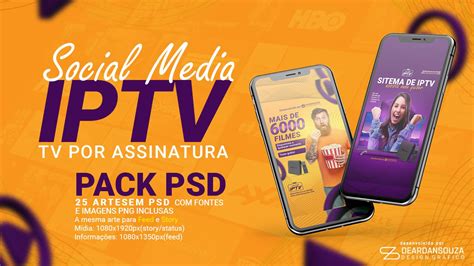 Social Media Tv Por Assinatura Iptv Pack Psd Artofit