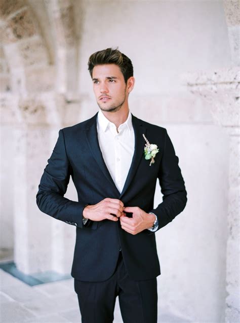 Galia Lahav Black Suit Wedding Groom Attire Black Wedding Suits Men