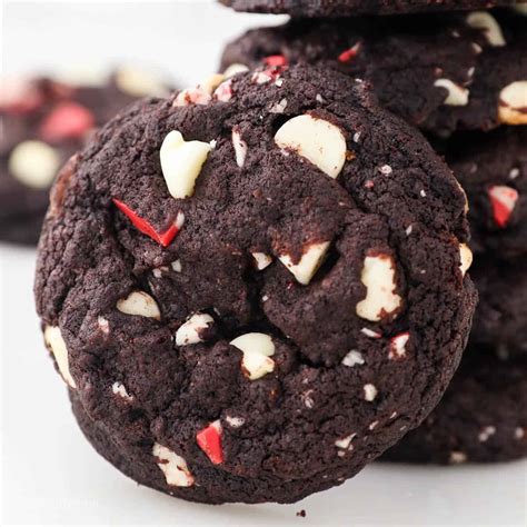 Soft Double Chocolate Peppermint Cookies Recipe Beyond Frosting