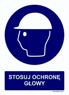 Tabliczka Piktogram BHP Stosuj Noski Ochronne 10963484760