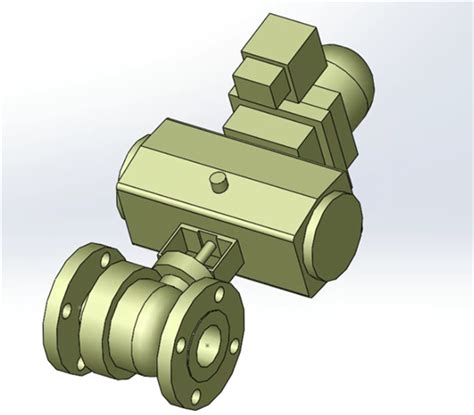 2寸气动球阀3d模型下载三维模型solidworks模型 制造云 产品模型