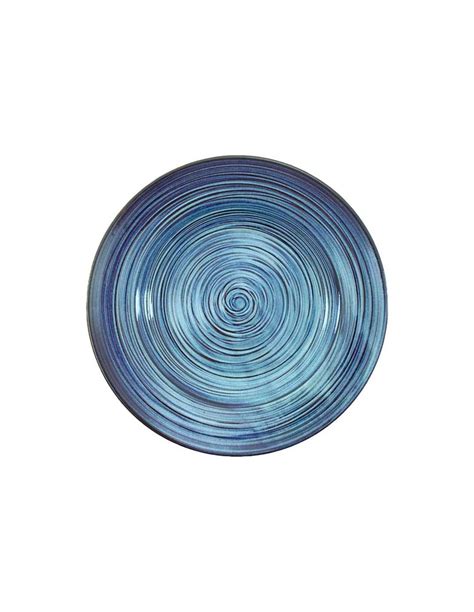 Plato De Ceramica Redondo Para Sopa De Centimetros De Color Azul