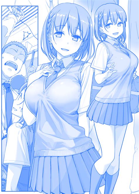 Safebooru 1boy 1girl D Ai Himura Kiseki Arm Behind Back Bag Braid Breasts Collared Shirt