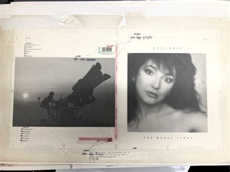 Kate Bush The Original Master Artwork For The Whole Story Poster The