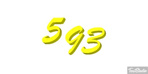 593 Number Animated  Logo Designs