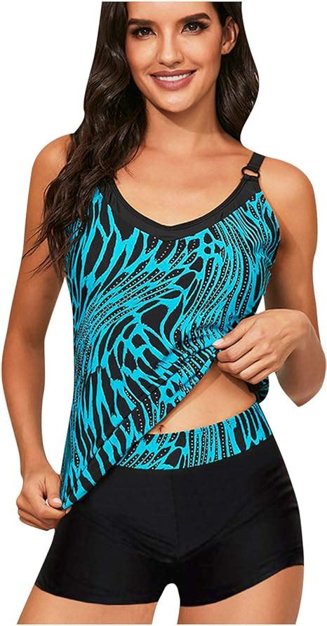 Gybify Ensemble tankini push up pour femme Deux pièces push up