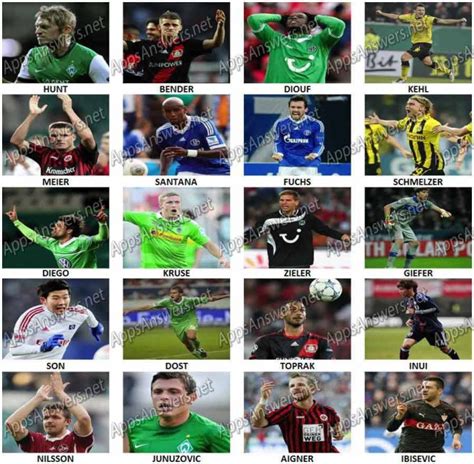 Whos The Player German Bundesliga Level 41 Level 60 Answers Apps