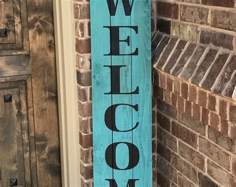 Farmhouse Welcome Signrustic Welcome Sign For Front Porch Front Porch