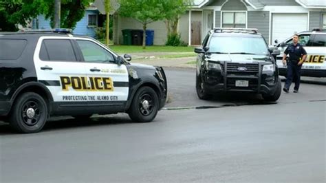 San Antonio Police cars in Neighborhood | Stock Video | Pond5