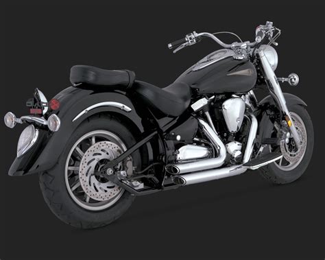 Vance Hines Shortshots Staggered Exhaust System In Chrome For Yamaha