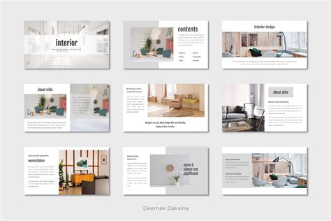 Interior Powerpoint Template Interior Presentation Interior Design