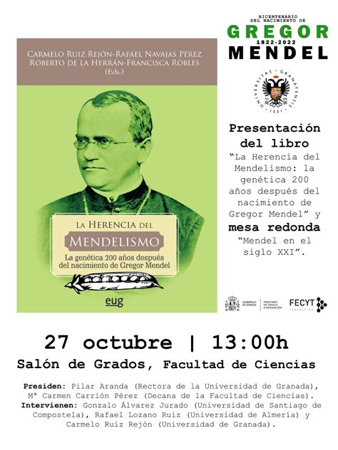 Presentación del libro La Herencia del Mendelismo la genética 200