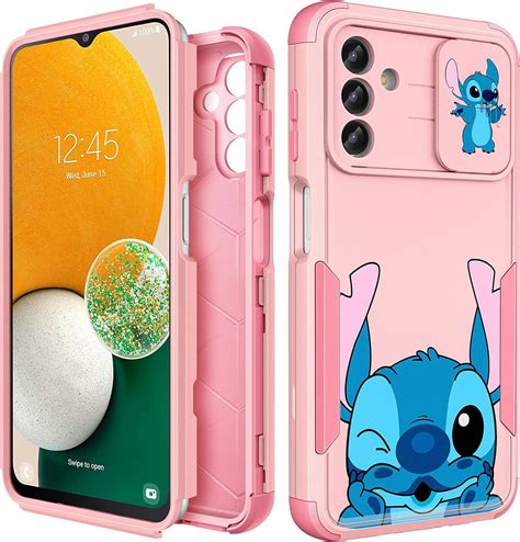 Oqpa 3 In 1 For Samsung Galaxy A13 5g Case With Slide Camera Cover Heavy Duty Cute