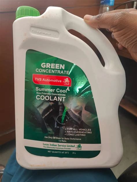 Tvs Green Coolant 3ltr Can At Rs 150 Litre Coolant Oils In New Delhi