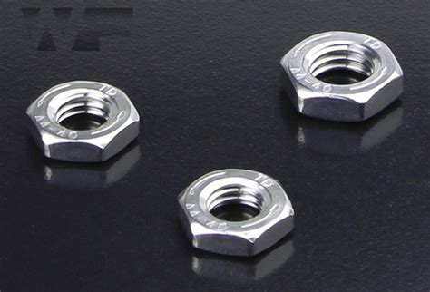 M Half Nut Hex Lock Nut With Left Hand Thread In A Stainless Din