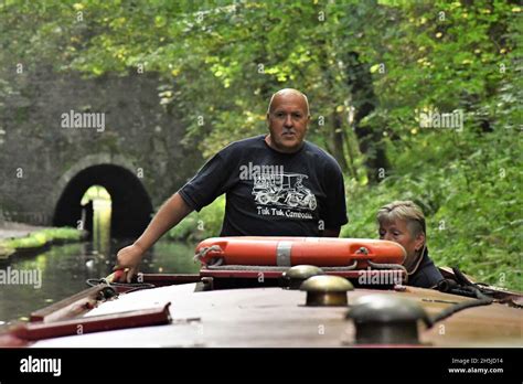 Canal Boat Holiday On The Shropshire Union Canal Stock Photo Alamy