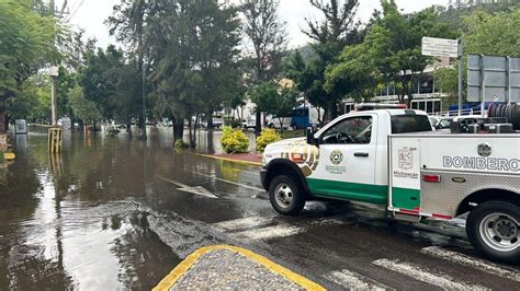 Atiende Pc Estatal Inundaciones Y Encharcamientos En Morelia