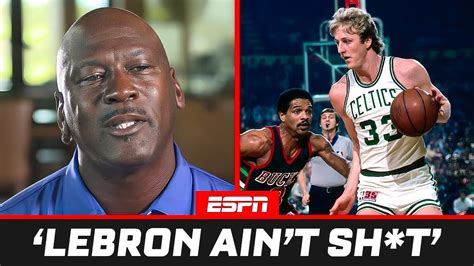 Why Michael Jordan Rates Larry Bird Over Lebron James Youtube