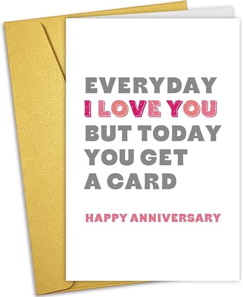 Amazon Nchigedy Funny Anniversary Card For Him Her Happy