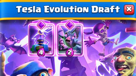 Tesla Evolution Draft In Clash Royale 🎇 Clash Royale New Season Tesla Evolution Draft