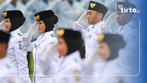 Paskibraka Putri Tetap Menggunakan Hijab Saat Upacara Di IKN