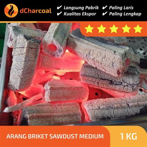 Jual Arang Briket Sawdust Charcoal BBQ Serbuk Kayu Hexagonal Lokal