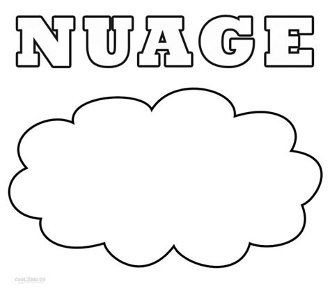 Coloriages Nuage Coloriages Gratuits Imprimer