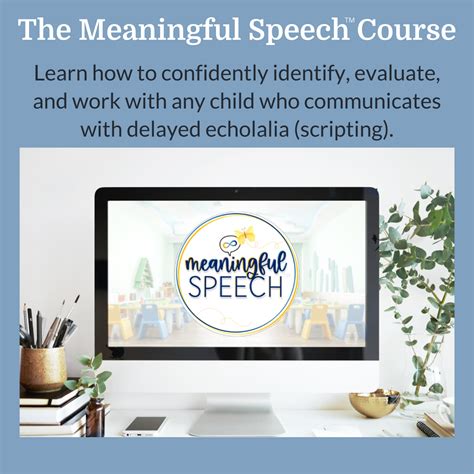 Meaningful Speech Echolalia Education Gestalt Language Processing