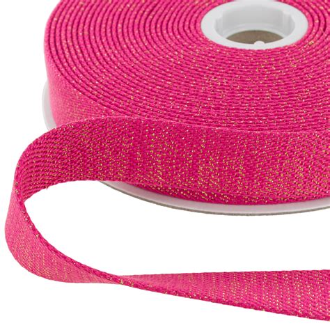 Sangle Lurex Dor E Mm Fuchsia B