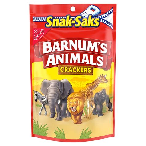 Barnum's Original Animal Crackers, 8 oz Snak-Sak Animal Shapes | Meijer Grocery, Pharmacy, Home ...