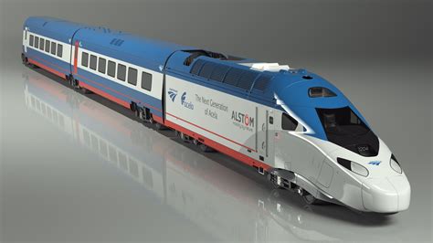 Train Amtrak Alstom Avelia Liberty Rigged 3D Model TurboSquid 2102925