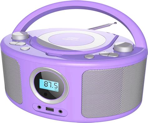 Cd Radio Portable Cd Player Boombox With Bluetoothfm Radioremote Controlusb Input