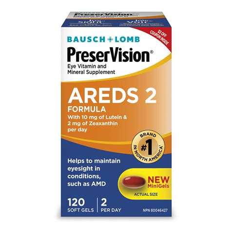 Buy Preservision Areds 2 Eye And Mineral Supplement Contains Lutein C Zeaxanthin Zinc And E 120