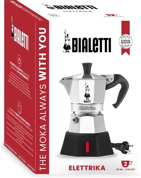 Bialetti Moka Elektrikka Percolator 2 Kops Aluminium Elektrisch