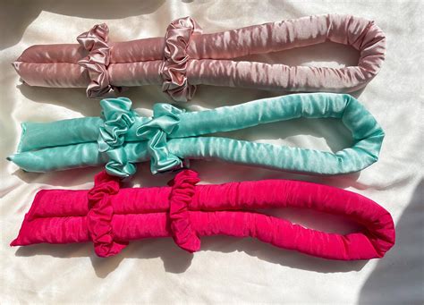 Heatless Hair Curling Ribbon Set Silk Or Satin Overnight No Etsy