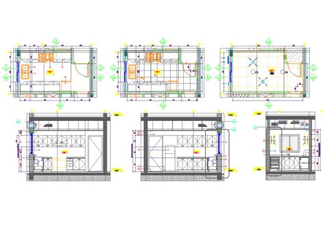 Washroom Plan Detail View Dwg File Cadbull