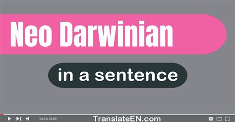 Use "Neo-darwinian" In A Sentence