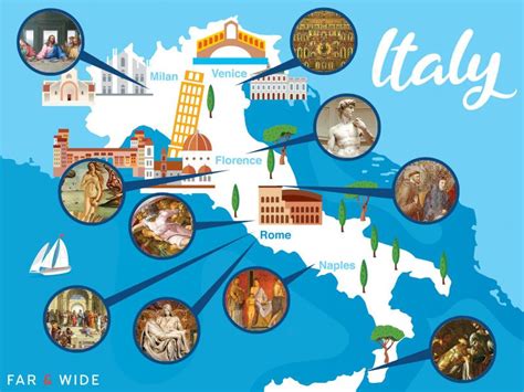 A Map Of Italys Most Important Artworks Far Wide